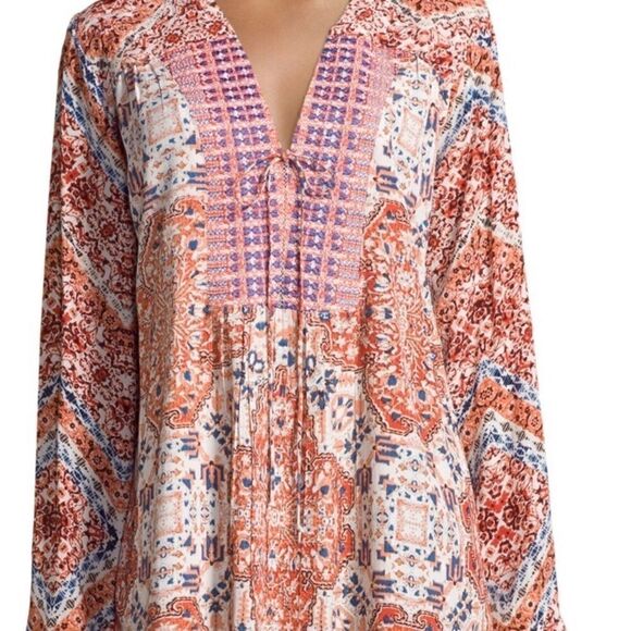 🎉🎈HP!🎉🎈Alberto Makali Printed Boho Tunic  XL💖 - Picture 5 of 5